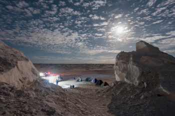 Ägypten - Wüste bei Nacht
