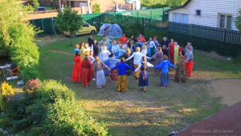 Bei der Ausbildung von Veronika Gavrilyonok in Russland