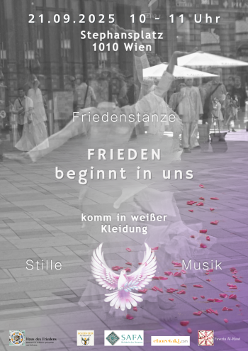 Flyer Weltfriedenstag 2025 Wien